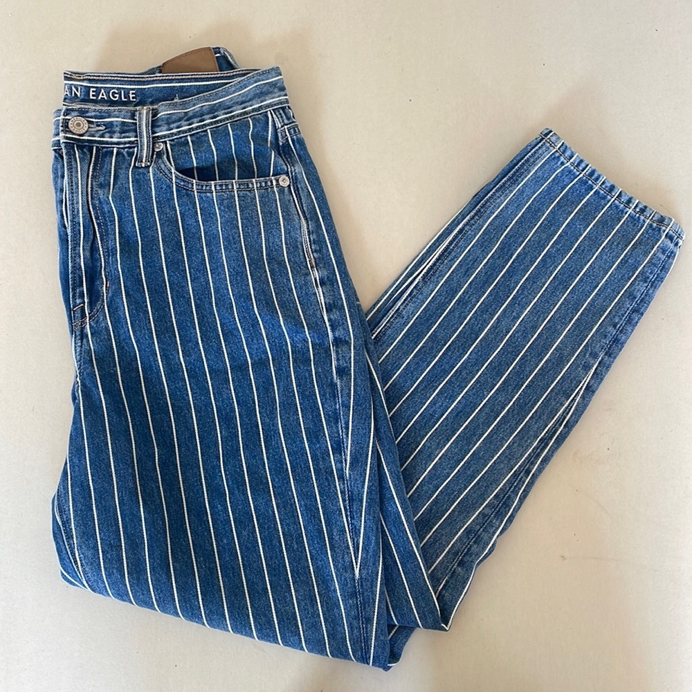 American eagle stripped jeans
